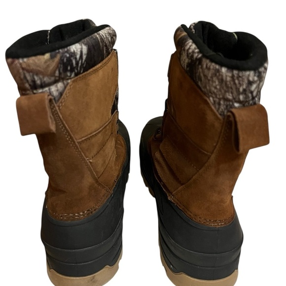 Ozark Trail Men\'s Winter Pac Boots with a Mossy Oak camouflage and suede upper. main image 10